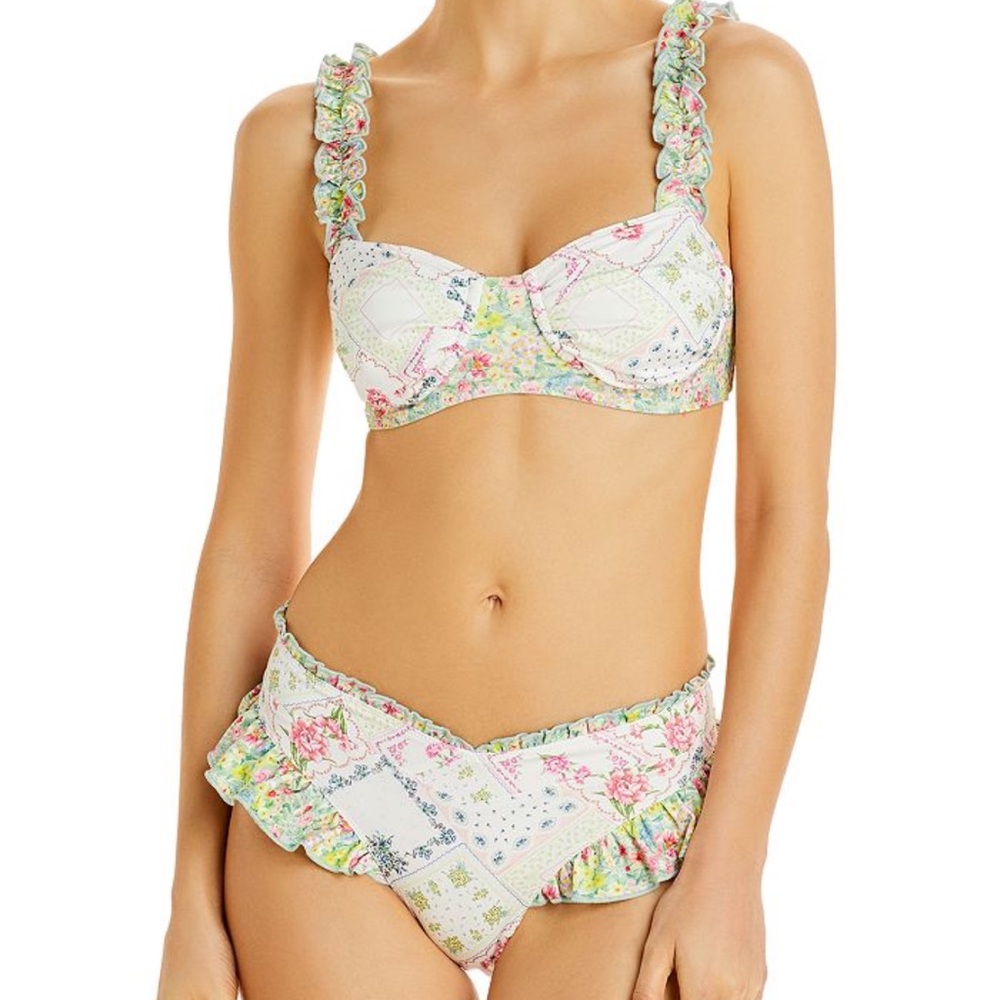 Love Shack Fancy Anika Floral Bikini Set